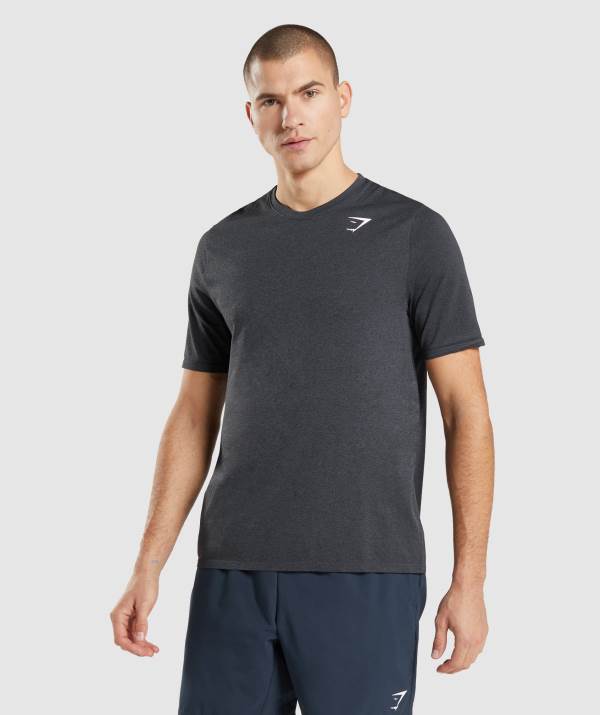 Panske Tricka Gymshark Arrival Seamless Čierne | YT2704589